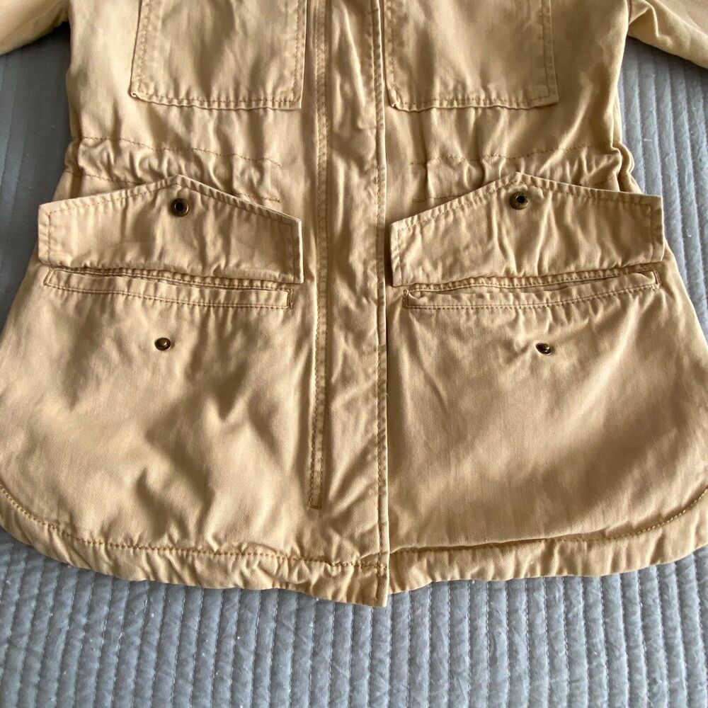 Universal Thread Women's XS Beige Utility Jacket Collared Button Front Casual - Picture 16 of 16